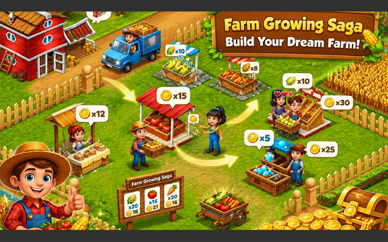 Farm Growing Saga community